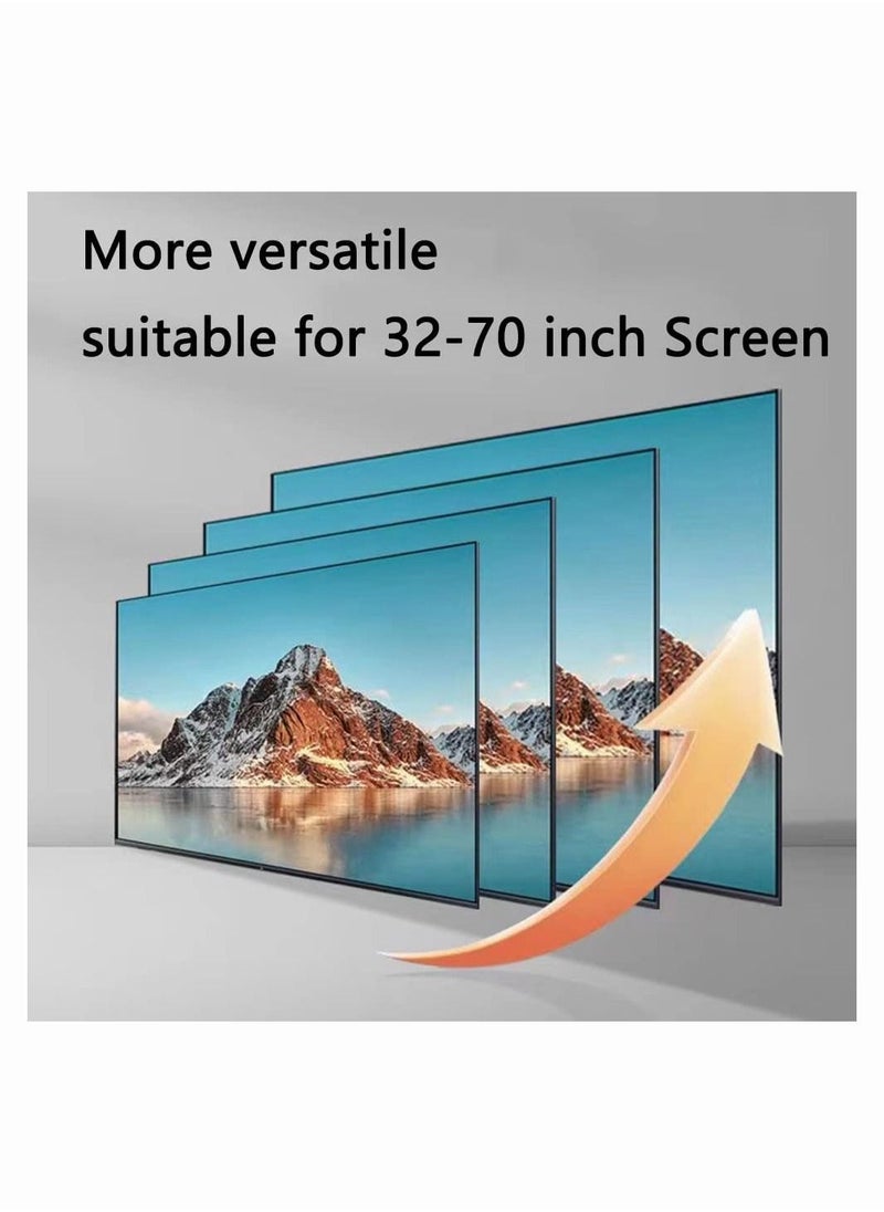 Chulovs - NEW Mobile TV Mount Stand for 32-70 Inch Screen,Adjustable with Horizontal and Vertical Screen Rotate 90 Degrees, Lockable Casters and 2 Tier AV Shelves,Up to VESA 600x400mm and 100kg - Image 1
