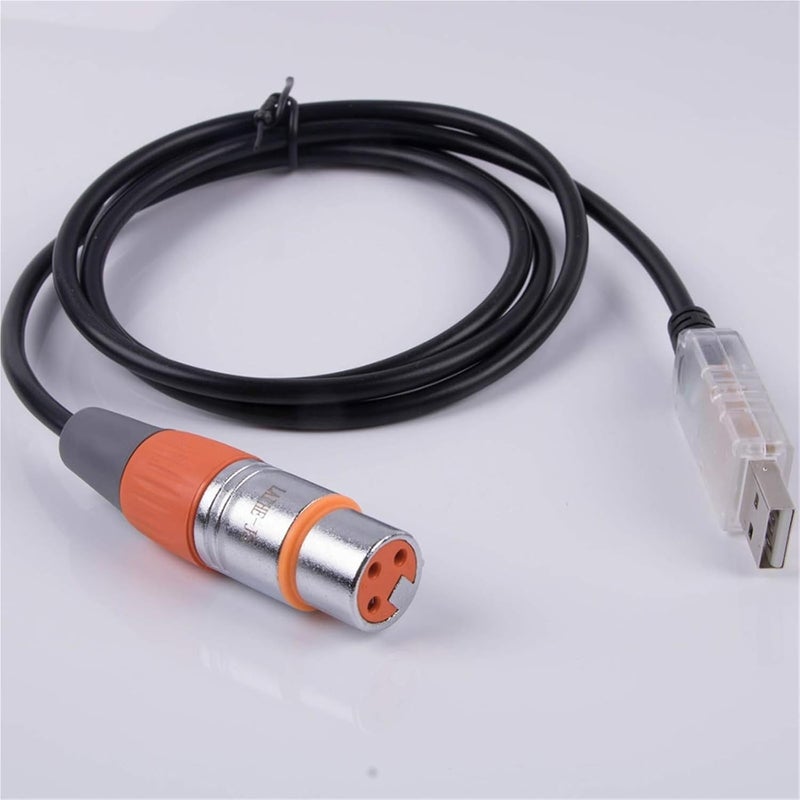 Black USB to RS485 DMX Converter Cable 1 8 m FT232 SP485 for Stage Lighting Control - Image 5