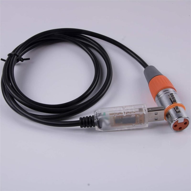 Black USB to RS485 DMX Converter Cable 1 8 m FT232 SP485 for Stage Lighting Control - Image 4
