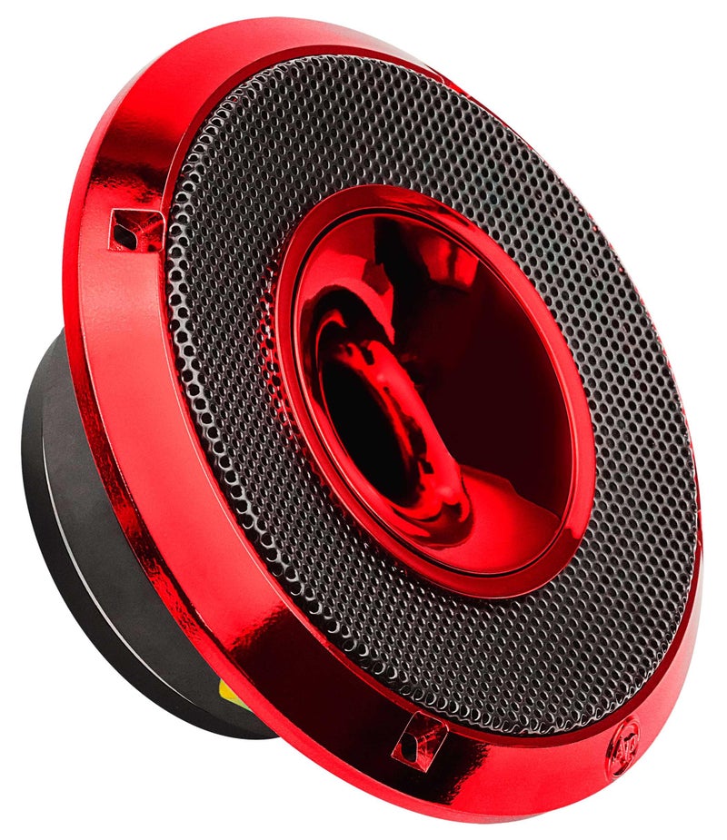 Audiopipe 6.5" Compression Horn Mid-Range Loudspeaker (APMB-628GH-RED), 300W, Built-in Compression Horn Driver, Flat Steel Basket, 2-Way Coaxial, KSV Voice Coil, Grill, Sleek Candy Red - Image 1