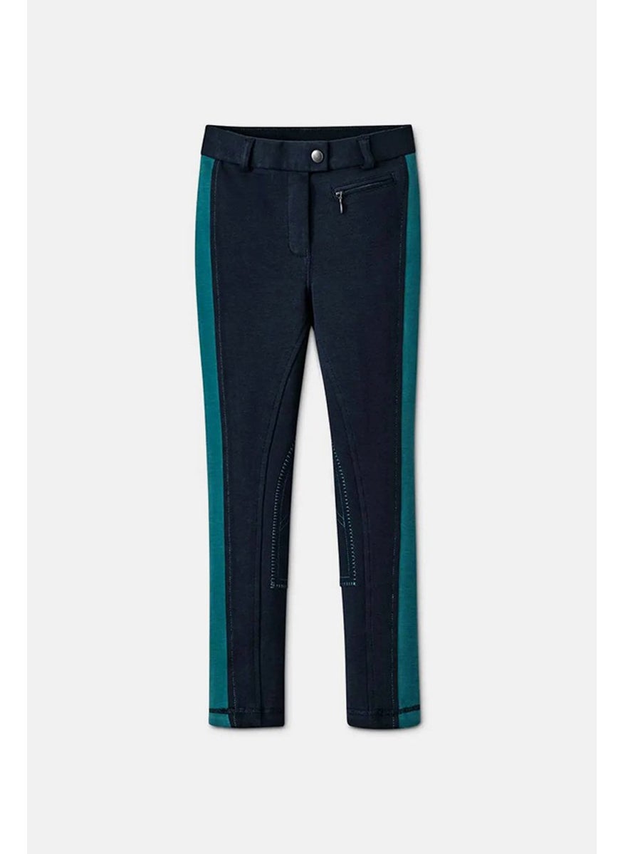 Tchibo Kids Girls Belt Loop Pants, Navy  - Image 2