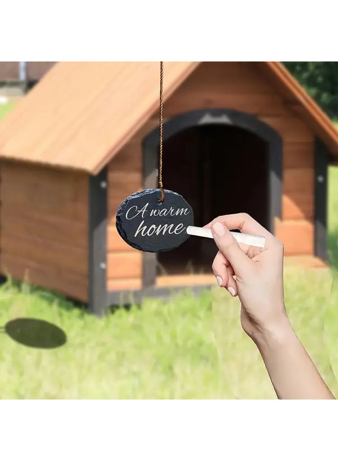 Natural Blue Stone Welcome Sign 3.7x2.7 Inch Handwritten Text Hanging Plaque - Image 5