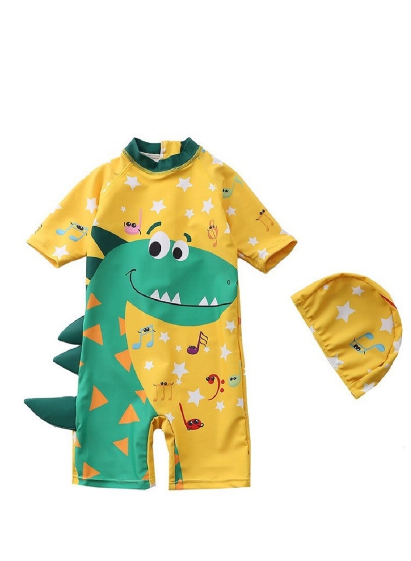 Fashion Kids Cartoon Print Swimsuit 80-90cm - Image 1