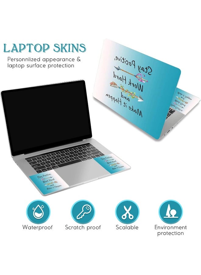 Home Trove - DINKY Laptop Skin Sticker Decal, 12" 13" 13.3" 14" 15" 15.4" 15.6 inch Laptop Universal Reusable Vinyl Skin Stickers Cover Art Decal Notebook PC Personalized Protector-Inspirational Quote - Image 1