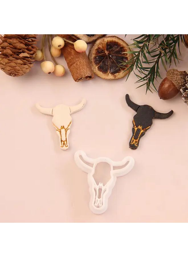1pc Ox Skull Polymer Clay Cutter For Halloween Earring Making Jewelry Supplies Craft Tools - Image 3