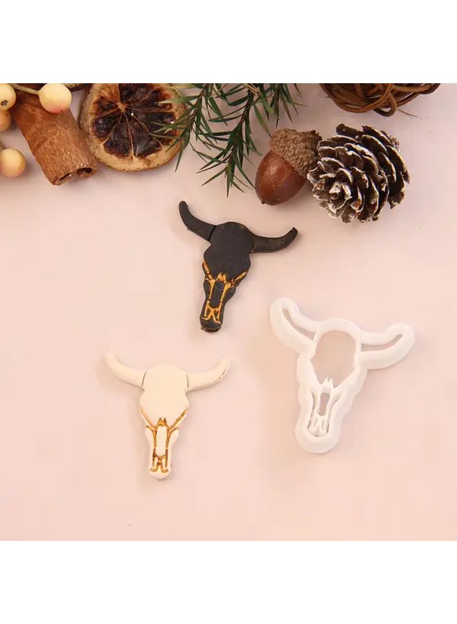 1pc Ox Skull Polymer Clay Cutter For Halloween Earring Making Jewelry Supplies Craft Tools - Image 2