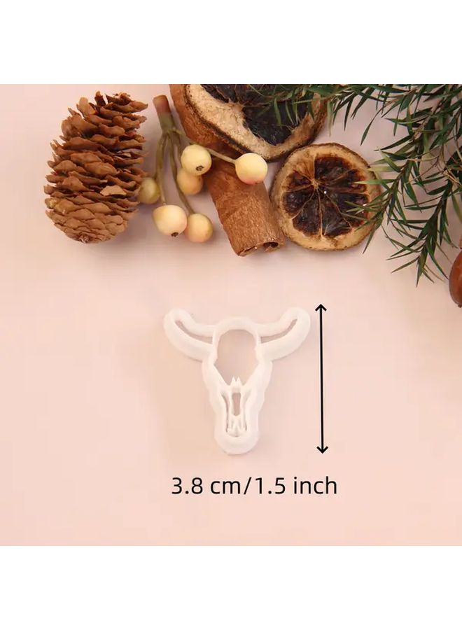 1pc Ox Skull Polymer Clay Cutter For Halloween Earring Making Jewelry Supplies Craft Tools - Image 4