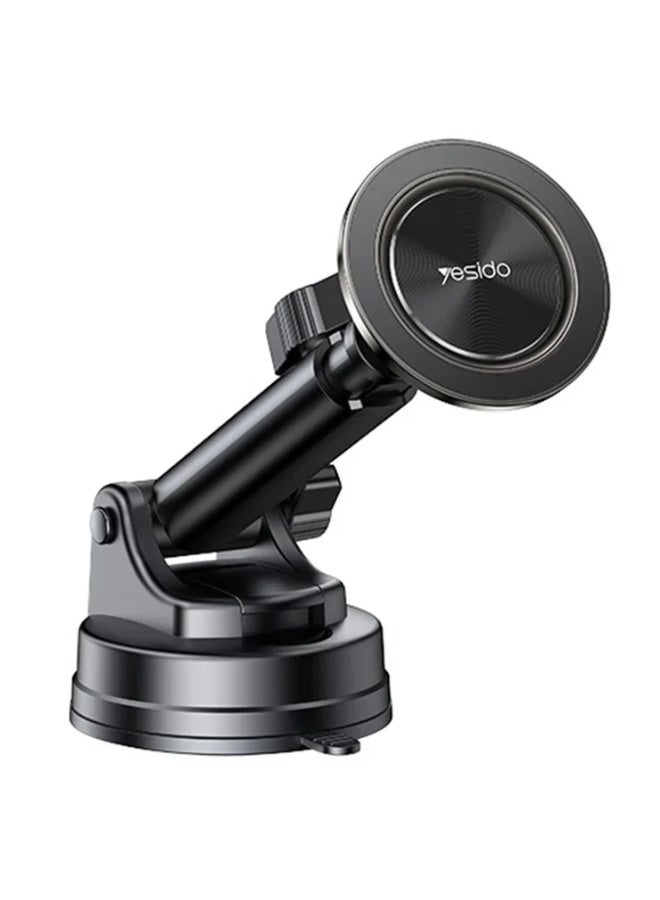 YESIDO C179 Magnetic Car Phone Holder - Adjustable Telescopic Arm - 20 Strong Magnets - 360° Rotation - Suction Cup Mount  - Dashboard/Windshield - Image 1