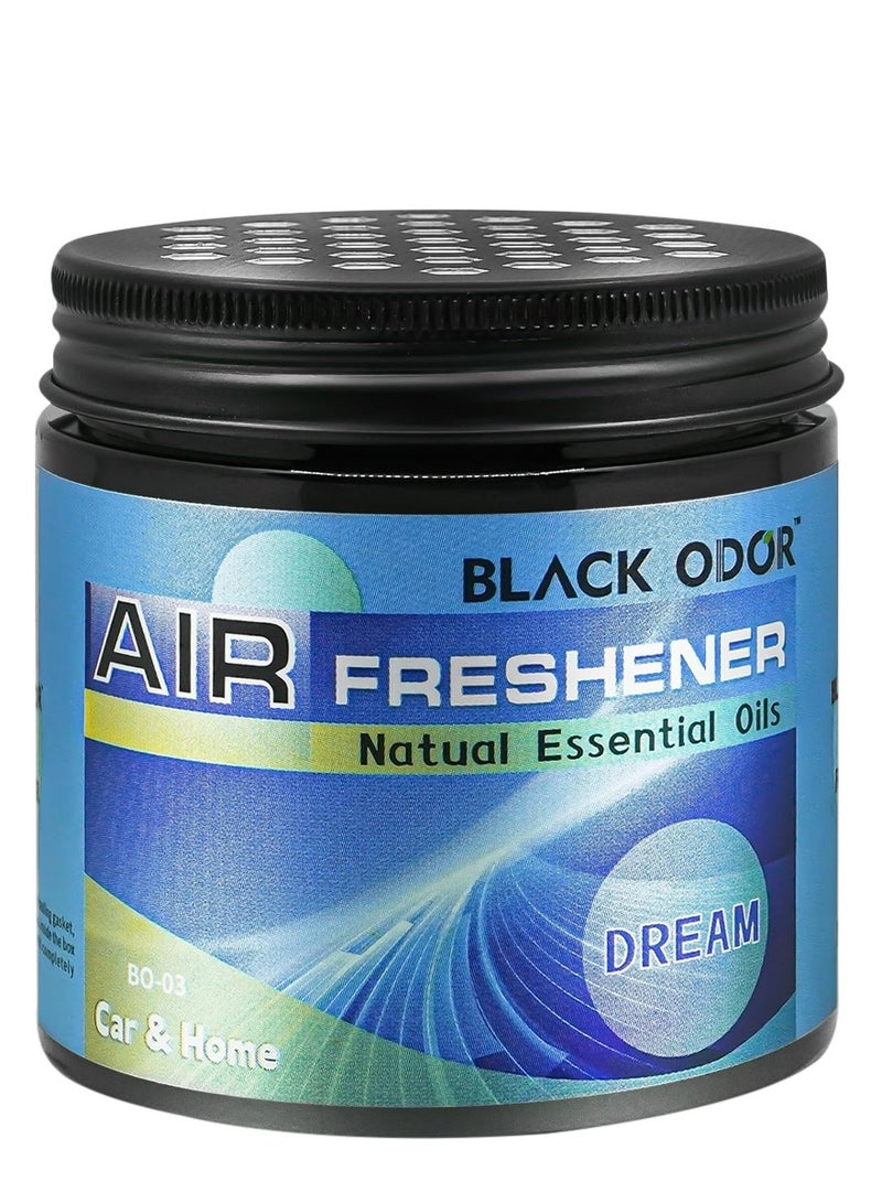 معطر جو للسيارة من مجموعة كومبو بلاك أودور دريم، 180 جرام، 3 زيوت عطرية طبيعية، معطر جو للسيارة والمنزل، 3 قطع BO-03 - Image 2