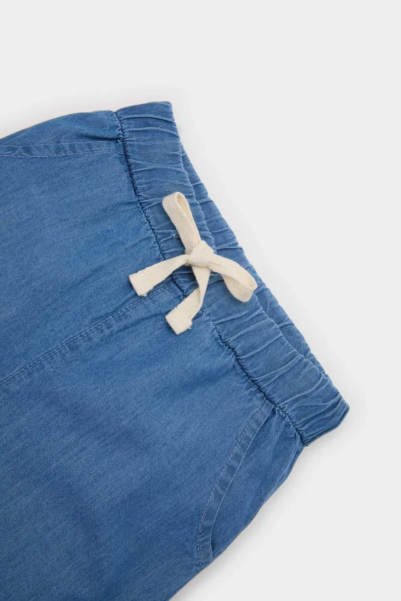 ديفاكتو Baby Boy Regular Fit Elastic Band Denim Shorts