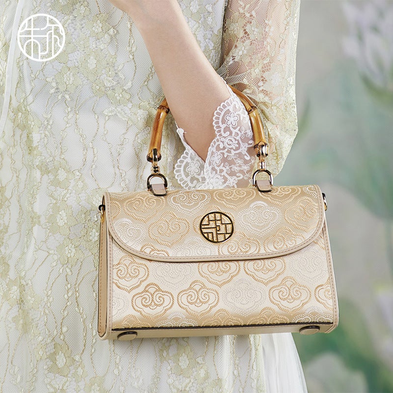 Genuine Leather Chinese Style Large Capacity Shoulder Bag Fashion Women'S Wedding Bag Bride Sc1686 - Image 2