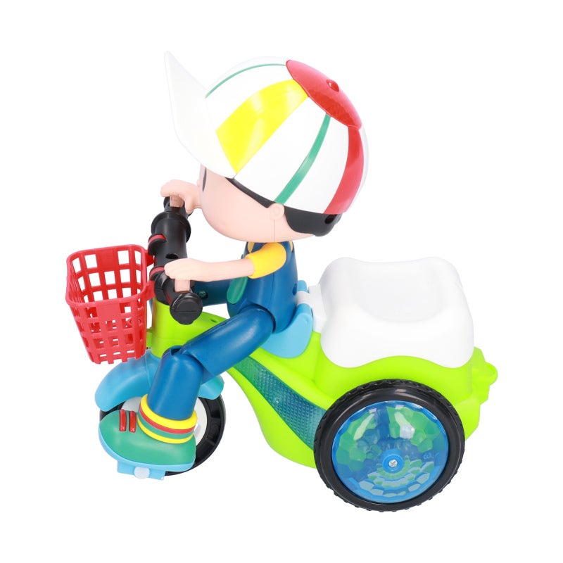 Electric Tricycle Toy High-Quality ABS Plastic 3 Gear Adjustable Stunt Trike For Kids - Battery Powered Rotating Vehicle Toy With Lights And Sound For Birthday Gifts - Image 2