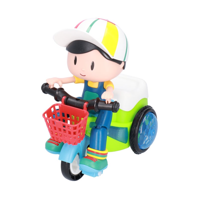 Electric Tricycle Toy High-Quality ABS Plastic 3 Gear Adjustable Stunt Trike For Kids - Battery Powered Rotating Vehicle Toy With Lights And Sound For Birthday Gifts - Image 1