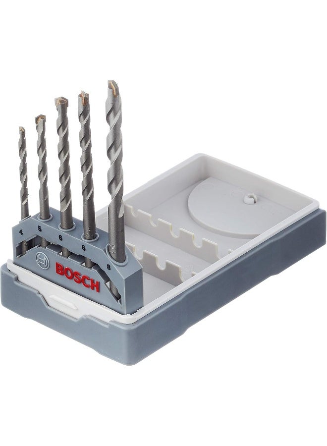 BOSCH Bosch 2607017080 Cyl-3 Concrete Drill Bit Set, Silver Percussion 4-8Mm, Grey  - Image 2