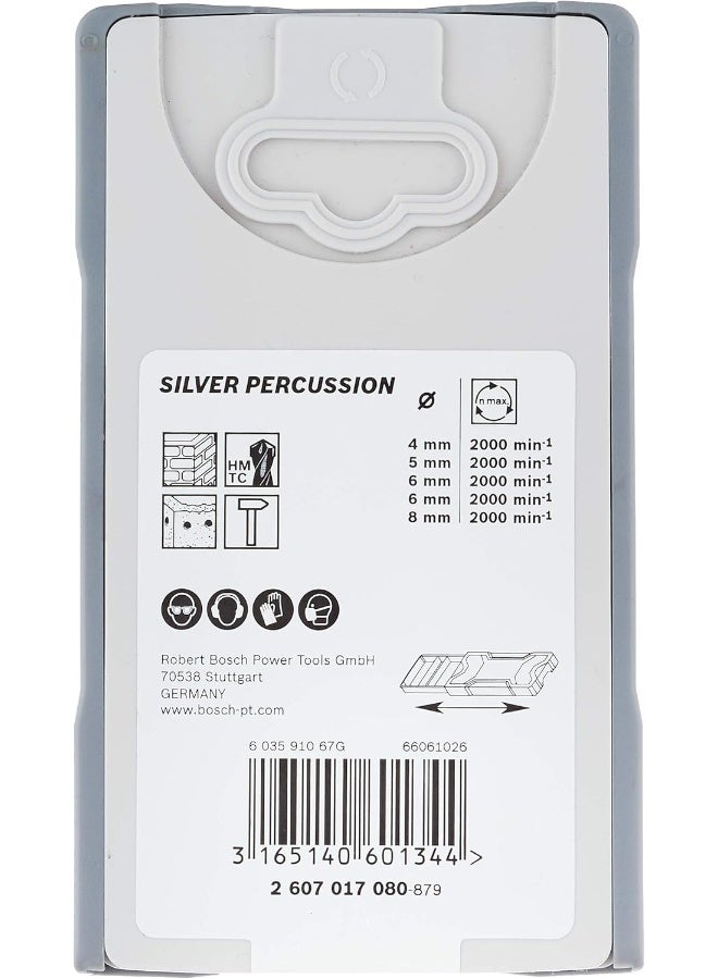 BOSCH Bosch 2607017080 Cyl-3 Concrete Drill Bit Set, Silver Percussion 4-8Mm, Grey  - Image 3