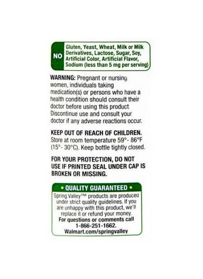 SPRING VALLEY - Turmeric Curcumin 500Mg With 50Mg Ginger Powder Twin Pack 180 Vegetarian Capsules - Image 1