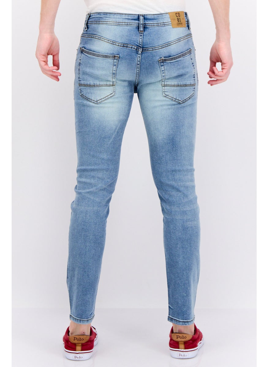 Company Eighty One - Men Slim Fit Wash Stretchable Jeans, Blue - Image 1
