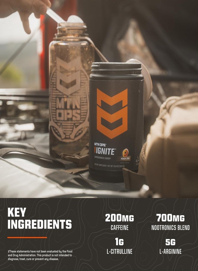 MTN OPS Ignite Energy Drink Powder, Gluten Free Nootropic Supplement Drink Mix, L Arginine, L Citrulline, Caffeine & Nootropic Sugar Free Drink Mix, 45 Servings, Pink Lemonade - Image 5