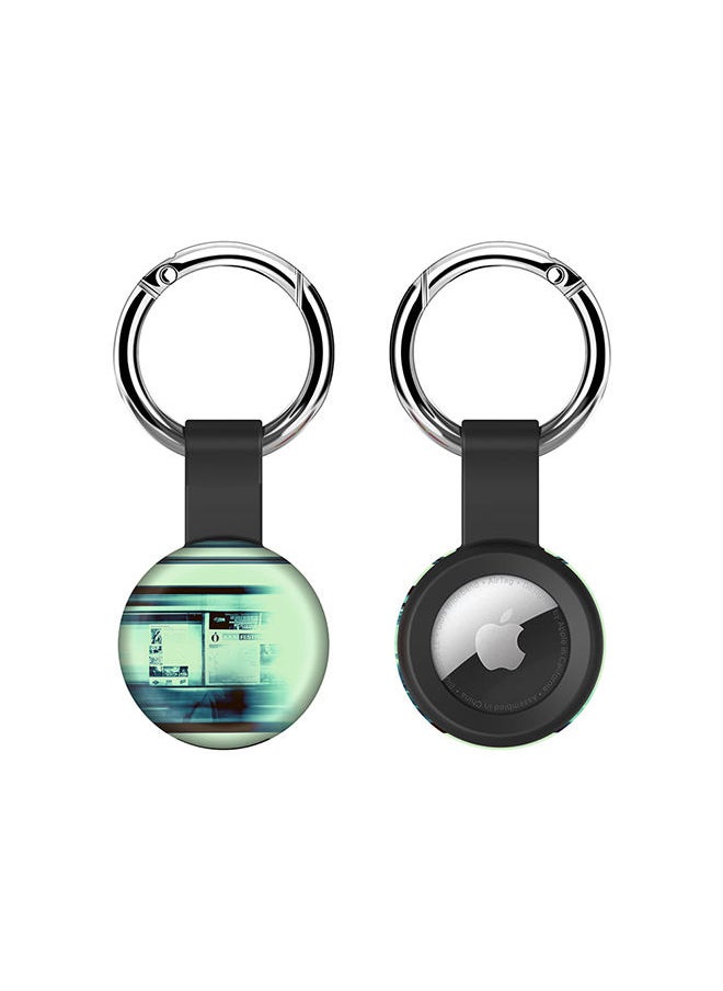 Stylizedd - Airtag Case Metal Key Ring with Tough Case for Apple Airtag cover - Blurry Station - Image 1