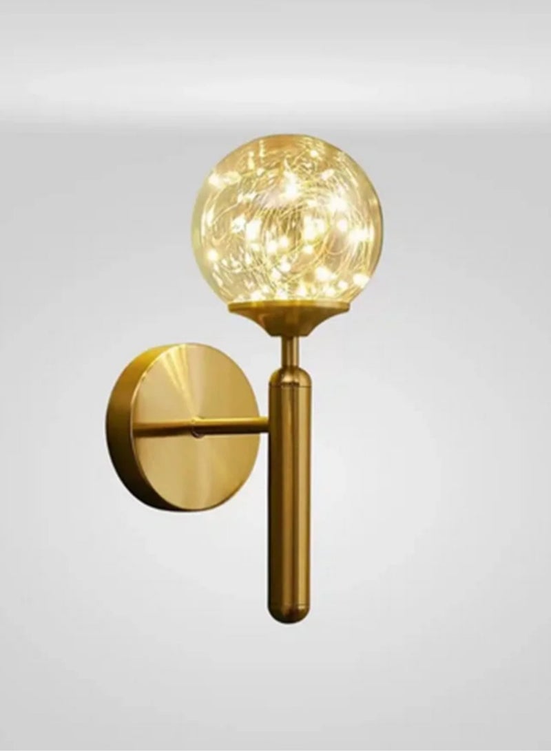 نمط إضاءة حائط LED باللون الأبيض الذهبي - Image 1