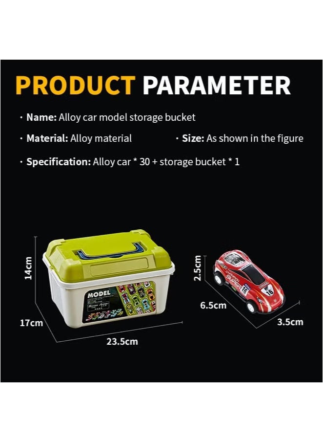 30-Piece Pull Back Mini Race Car Toy Set for Boys – Assorted Colorful Vehicles with Storage Carrying Case – Bulk Pack of Small Racing Cars for Kids' Party Favors, Gifts, and Fun Playtime - Image 5