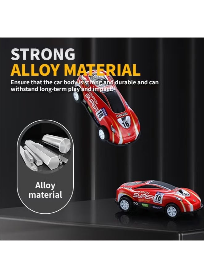 30-Piece Pull Back Mini Race Car Toy Set for Boys – Assorted Colorful Vehicles with Storage Carrying Case – Bulk Pack of Small Racing Cars for Kids' Party Favors, Gifts, and Fun Playtime - Image 4