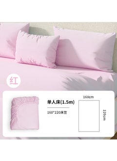 Generic Disposable Bedding Set for Travel and Hotels [pink] single fitted sheet independent bag 