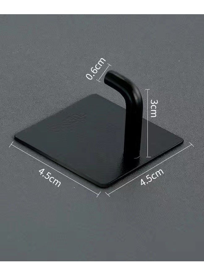 خطافات جدارية، 5 قطع خطافات ذاتية اللصق، خطاف لاصق قوي مجاني، خطاف جداري شديد التحمل للتعليق، مصنوع من الفولاذ المقاوم للصدأ 304، خطاف جداري مقاوم للماء والزيوت للمنزل والحمام والمطبخ والمكتب - Image 2