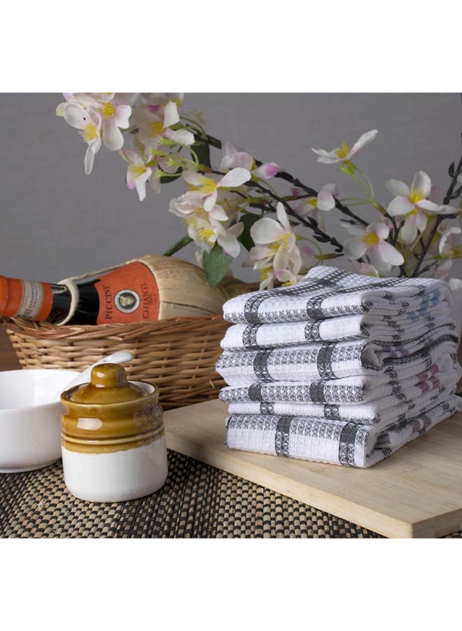 4-Piece Multi Purpose Fabric Highly Absorbent Quick Dry Kitchen For Every Day Cleaning Towel Set 40x60 cm
