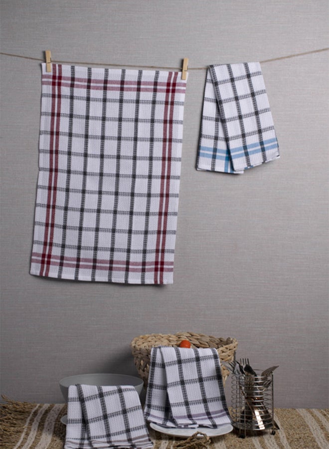 4-Piece Multi Purpose Fabric Highly Absorbent Quick Dry Kitchen For Every Day Cleaning Towel Set 40x60 cm