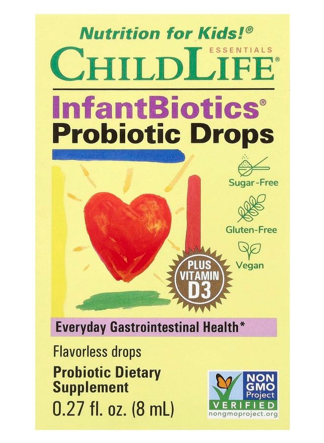 CHILDLIFE ESSENTIALS InfantBiotics Probiotic Drops 0.27 fl oz (8 ml) 