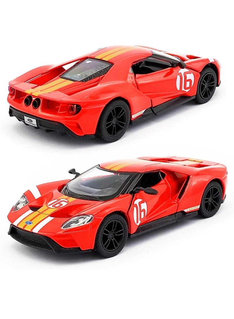 Kinsmart 1:38 Scale Red Sports Car Die-Cast Model Toy – Alloy Pull Back Racing Car with Openable Doors for Kids & Collectors” - Image 1