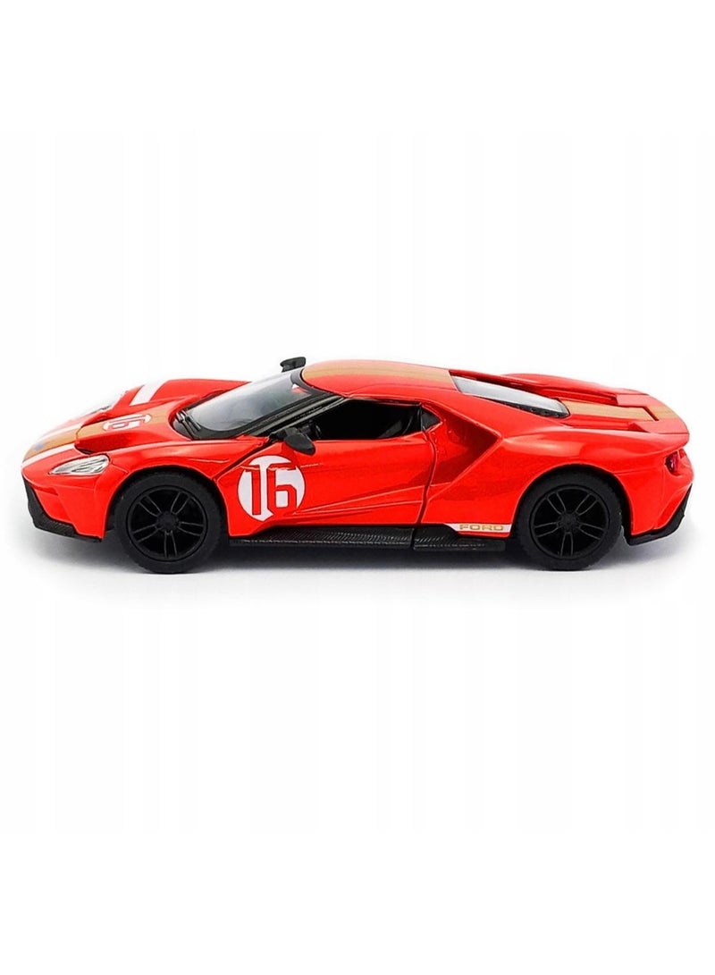 Kinsmart 1:38 Scale Red Sports Car Die-Cast Model Toy – Alloy Pull Back Racing Car with Openable Doors for Kids & Collectors” - Image 2