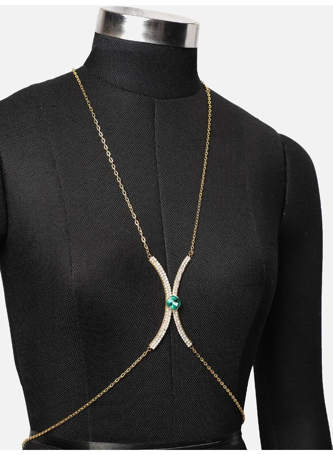 SOHI Party Artificial Body Chain Jewellery