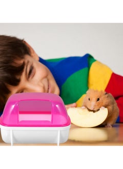 POPETPOP POPETPOP Hamster Sand Bath - Dust Bath Hamster Bathroom Bath Sand Room Sauna Toilet Sandbox 2 Pack, 12.5 x 9 x 9cm  - Image 2