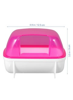 POPETPOP POPETPOP Hamster Sand Bath - Dust Bath Hamster Bathroom Bath Sand Room Sauna Toilet Sandbox 2 Pack, 12.5 x 9 x 9cm  - Image 3