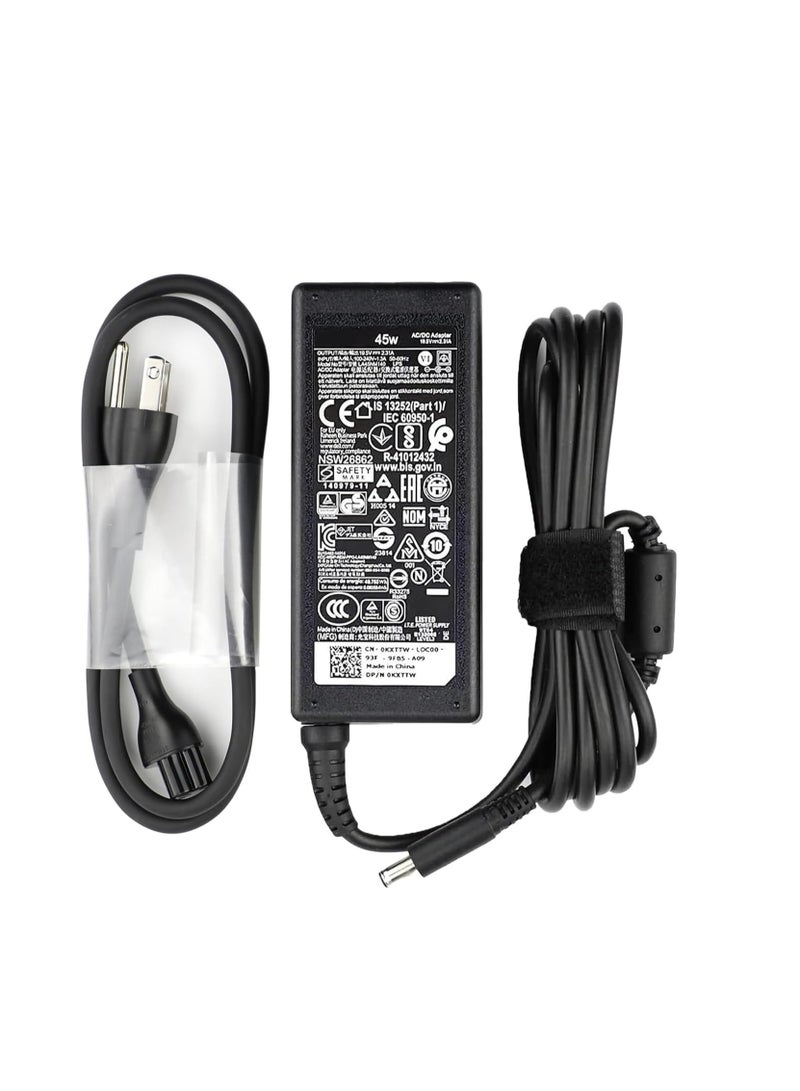 Terabyte 45W Watt Genuine Laptop Charger Fit for Dell Inspiron 11/13/14/15/17 3000 5000 7000 Series 3583 3593 5570 Latitude E5450 XPS 13-65 AC 2-in-1 Computer Adapter Power Cord - Image 1