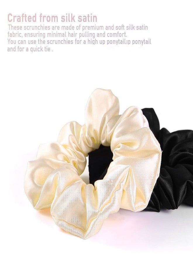 ANNACREATIONS 6 Pcs Premium Over Size Soft Super Elastic Hair Scrunchies For Women and Girls Rubber band - Image 2