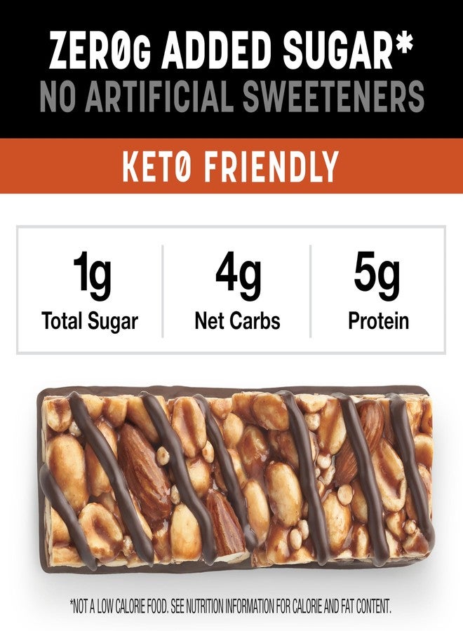 KIND ZERO Added Sugar Bars, Keto Snack, Peanut Butter Dark Chocolate, Good Source of Fiber, Gluten Free, Low Sugar, 5g Protein, 30 Count - Image 5
