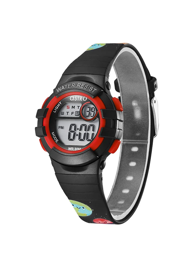 أسترو ASTRO Kids Digital Black Dial Watch - A23917-PPBB-SS