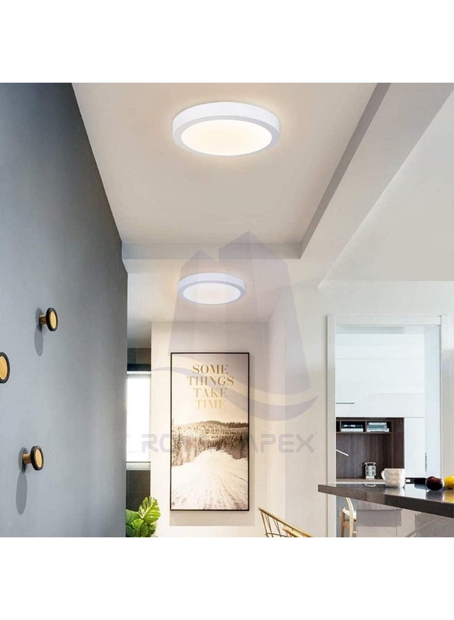 Royal Apex LED Surface Mounted DownLight AC220-240V Ceiling Lighting Fixture Fitting for Living Room, Bedroom, Kitchen, Balcony Hallway etc (18W, Warmwhite-Round) - Image 4