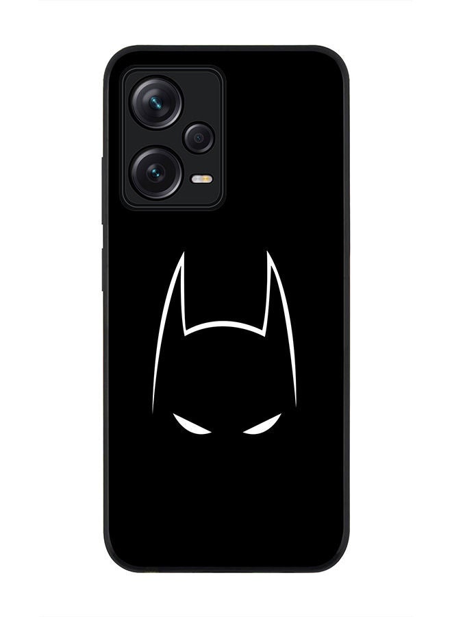 Stylizedd حافظة سوداء متينة لهاتف Redmi Note 12 Pro 5G، حافظة مرنة رقيقة بحواف مطاطية مضادة للصدمات - خفاش متسلل - Image 1