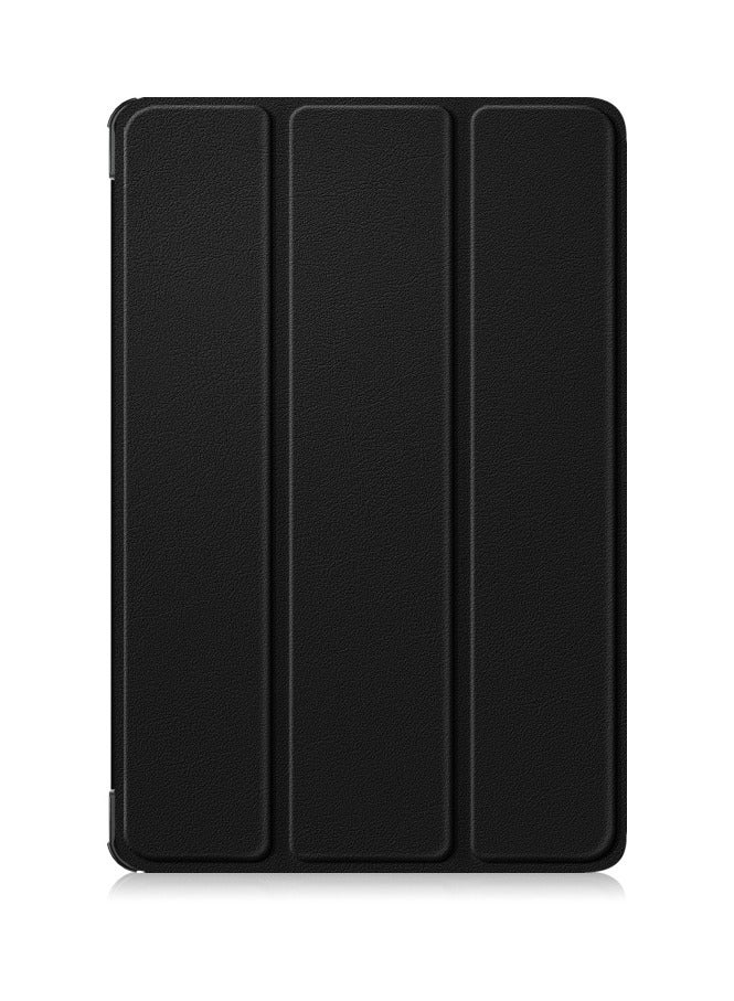 HuHa Lenovo Tab M11 Cover, Slim Lightweight Stand PC hard Case Three Fold Leather Protective Case Cover for Lenovo Tab M11 TB330FU with Auto Wake/Sleep Function - Black - Image 2