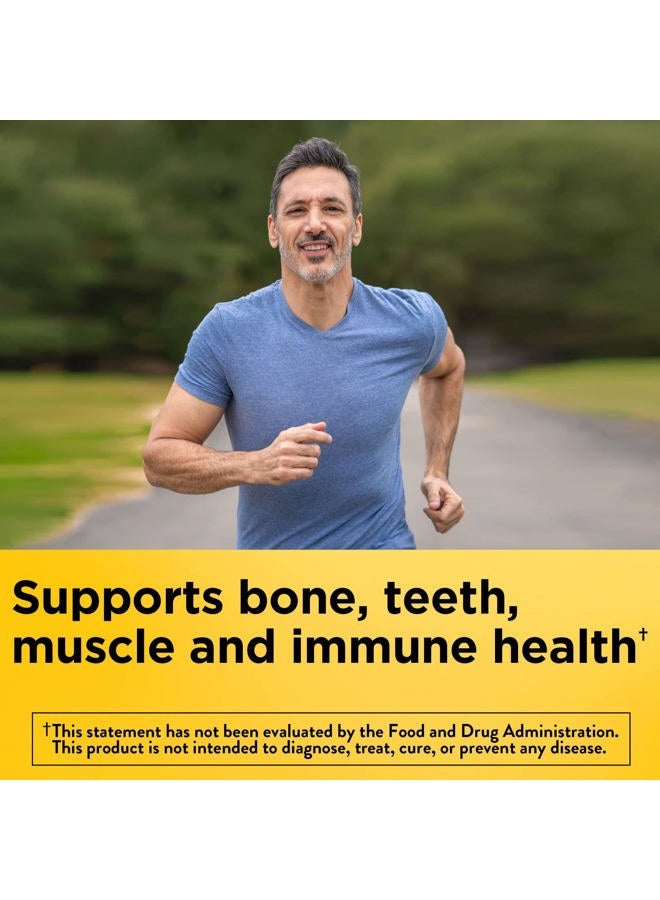 Extra Strength Vitamin D3 5000 IU (125 mcg) per serving, Dietary Supplement for Bone, Teeth, Muscle and Immune Health Support, 80 Gummies, 40 Day Supply