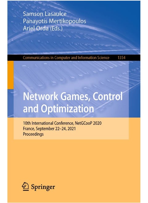 Network Games, Control and Optimization: 10th International Conference, NetGCooP 2020, France, September 22-24, 2021, Proceedings