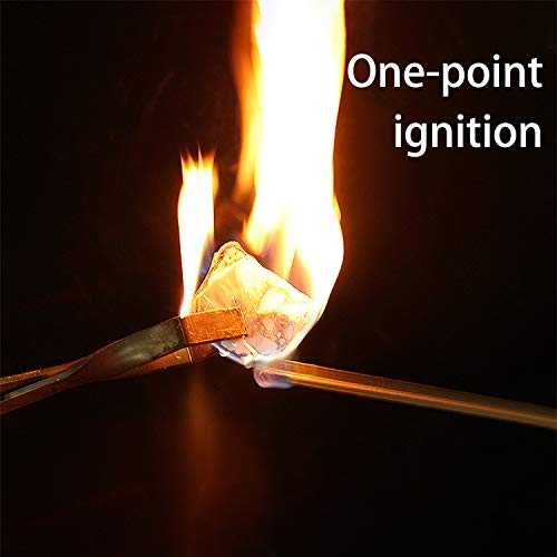 DDY 100 Pack Quick Fire Starters，Wax Cups Waterproof, Non Toxic Firelighter Natural Safe Cubes Burns up to 8 Min at Over 750° - 100%, Perfect for Fat Wood Stove Campfire, Start Charcoal Kit (Style1) - Image 2