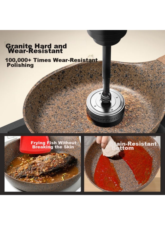 Amercook Alfita Maifan Stone Non-stick Frying Pan, Breakfast Pan, Steak Pan, Suitable For Induction And Gas Stoves - Image 2