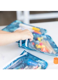 BUMKiNs Transparent Travel Bag - Blue Tropic  - Image 3
