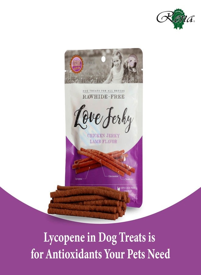 Rena’s Love Chicken Jerky Lamb Flavour Dog Treats, High Protein Soft Chewy Dog Snacks for Training & Rewards, Rawhide Free Low Fat Dog Chew Sticks, Easy Digest Treats for All Breeds 240g Pack of 2 - Image 5