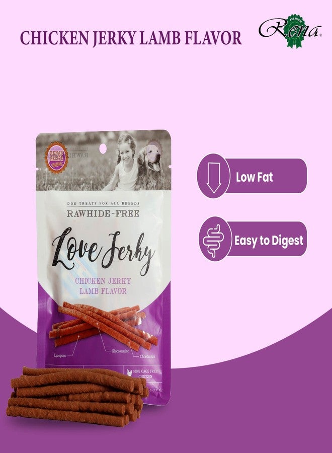 Rena’s Love Chicken Jerky Lamb Flavour Dog Treats, High Protein Soft Chewy Dog Snacks for Training & Rewards, Rawhide Free Low Fat Dog Chew Sticks, Easy Digest Treats for All Breeds 240g Pack of 2 - Image 4